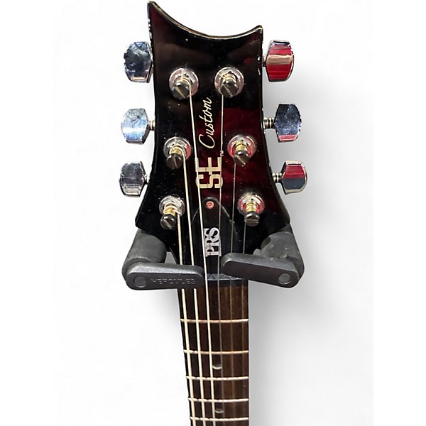 Used PRS SE Custom 24 TRANSPARENT BLACK Solid Body Electric Guitar