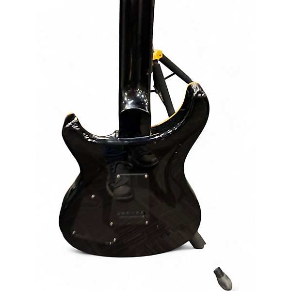 Used PRS SE Custom 24 TRANSPARENT BLACK Solid Body Electric Guitar