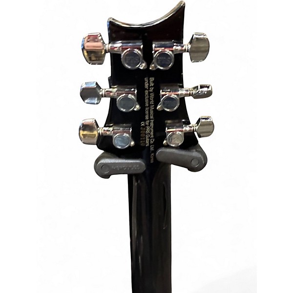 Used PRS SE Custom 24 TRANSPARENT BLACK Solid Body Electric Guitar