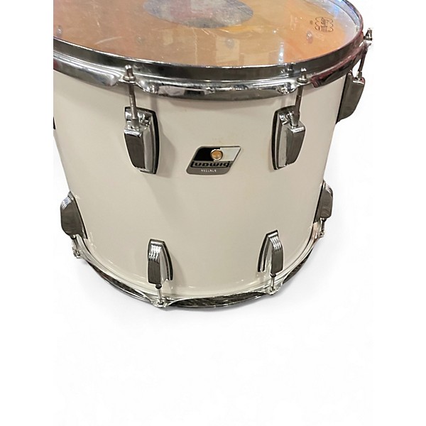Used Ludwig 15in Marching Tom Alpine White Drum