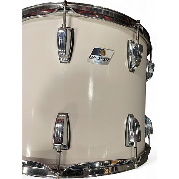 Used Ludwig 15in Marching Tom Alpine White Drum