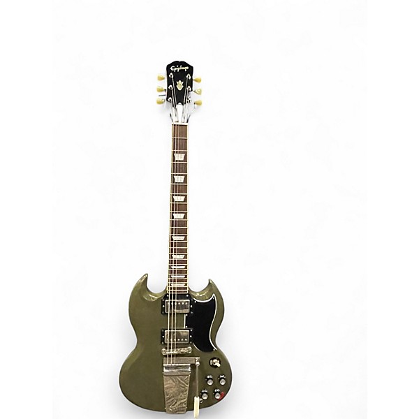 Used Epiphone SG Custom Maestro Olive Drab Solid Body Electric Guitar