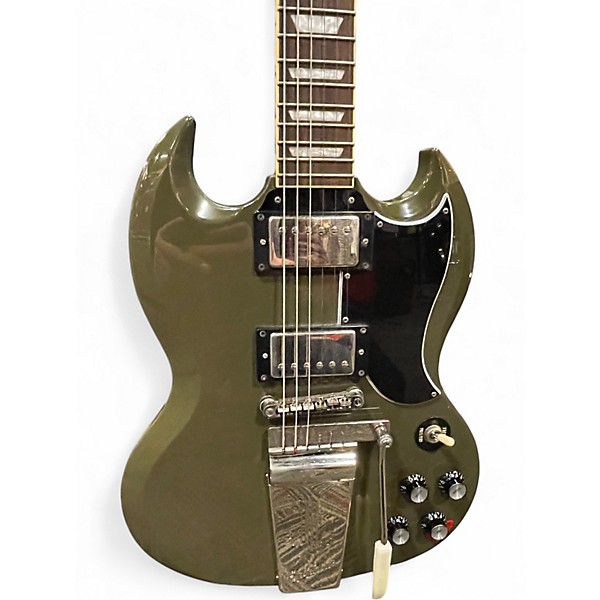Used Epiphone SG Custom Maestro Olive Drab Solid Body Electric Guitar