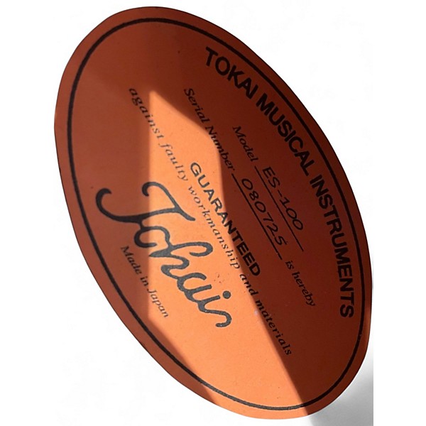 Used Tokai ES100 SUNBURST Hollow Body Electric Guitar