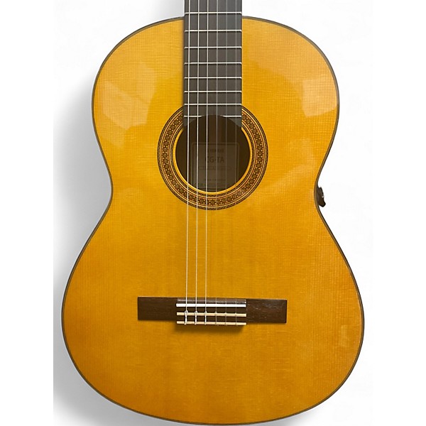 Used Yamaha CG-TA TRANSACOUSTIC Natural Classical Acoustic Electric Guitar