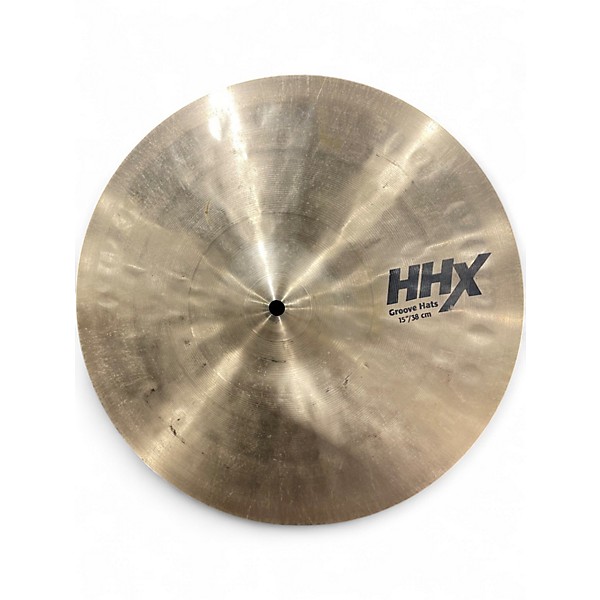 Used SABIAN 15in HHX Groove Hi Hat Pair Cymbal