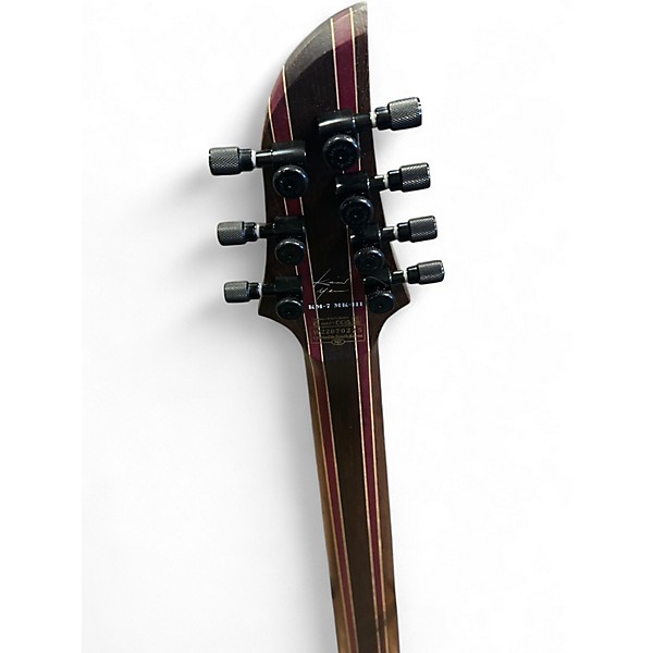 Used Schecter Guitar Research KM 7 MKIII ARTIST BLUE CRIMSON FADE Solid Body Electric Guitar