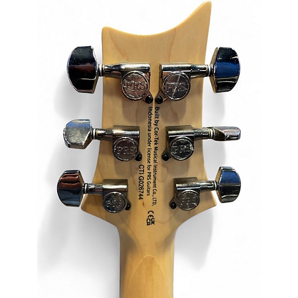 Used PRS SE Custom 24 Black Sandblasted Solid Body Electric Guitar