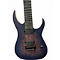 Used Schecter Guitar Research KM7 MKIII DIAMOND SERIES BLUE CRIMSON Solid Body Electric Guitar