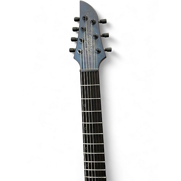 Used Schecter Guitar Research KM7 MKIII DIAMOND SERIES BLUE CRIMSON Solid Body Electric Guitar