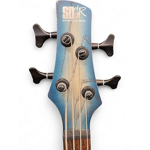 Used 2024 Ibanez SD600E Trans Blue Electric Bass Guitar