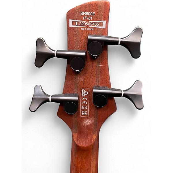 Used 2024 Ibanez SD600E Trans Blue Electric Bass Guitar