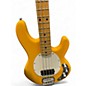 Used Sterling by Music Man Sub 4 Yellow Electric Bass Guitar