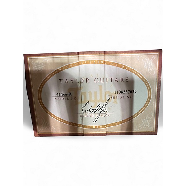 Used Taylor 414ce-R Natural Acoustic Electric Guitar