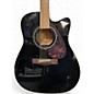 Used Yamaha FX335C Black Acoustic Electric Guitar