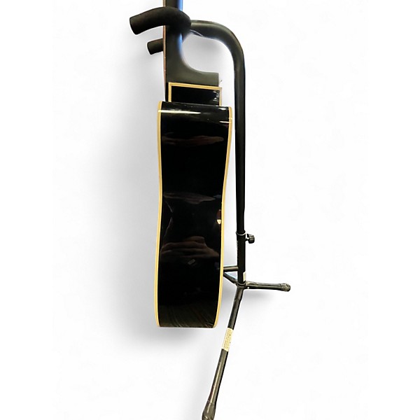 Used Yamaha FX335C Black Acoustic Electric Guitar