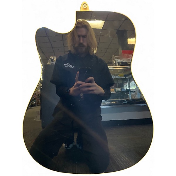 Used Yamaha FX335C Black Acoustic Electric Guitar