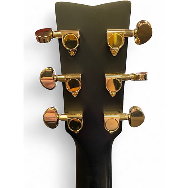 Used Yamaha FX335C Black Acoustic Electric Guitar