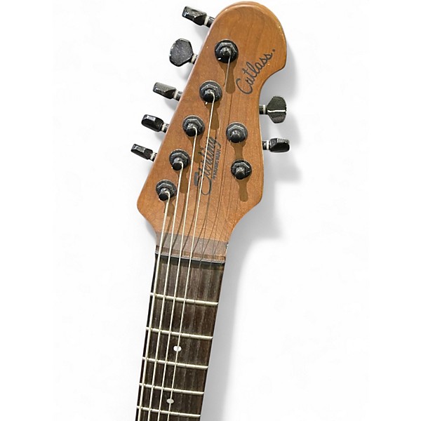 Used Sterling by Music Man Jason Richardson Cutlass 7 poplar burst Solid Body Electric Guitar