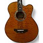 Used Michael Kelly QAB2QAM Trans Amber Acoustic Bass Guitar