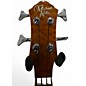 Used Michael Kelly QAB2QAM Trans Amber Acoustic Bass Guitar