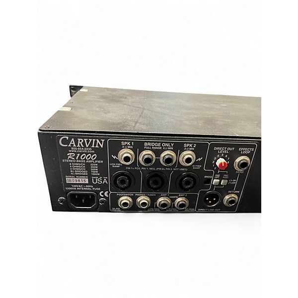 Used Carvin R1000 Tube Bass Amp Head