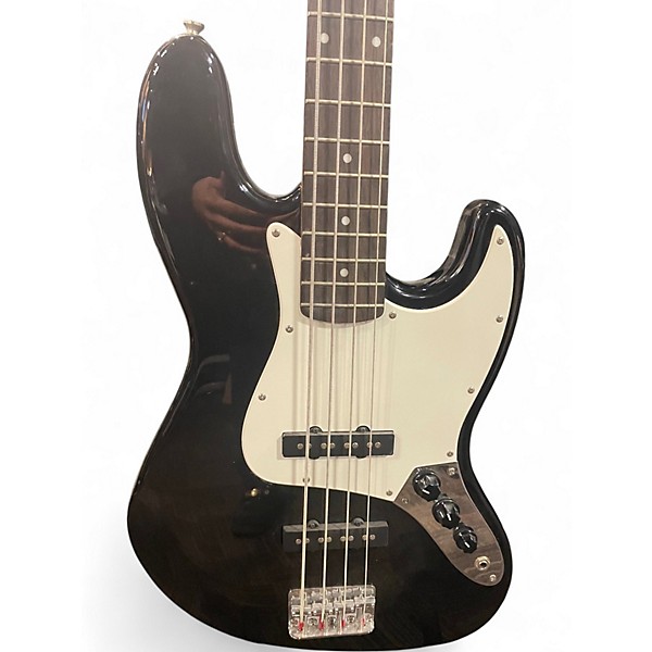 Used Squier Affinity Jazz Bass Black Electric Bass Guitar