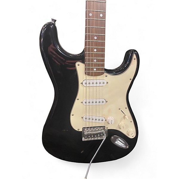 Used Squier Standard Stratocaster Black Solid Body Electric Guitar