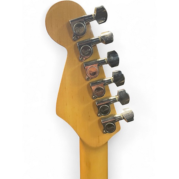 Used Squier Standard Stratocaster Black Solid Body Electric Guitar