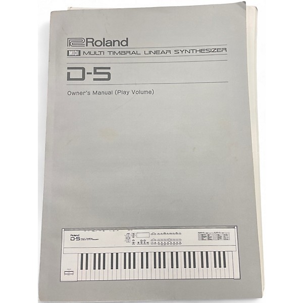 Vintage 1980s Roland D5 Keyboard Workstation