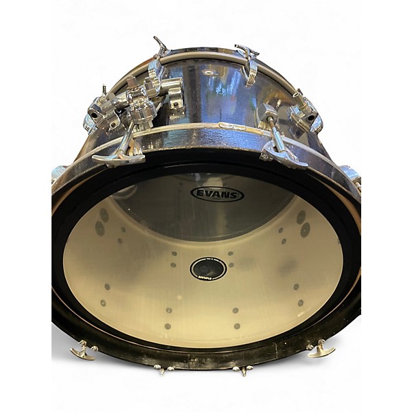 Used Ludwig 3 Piece drum kit black sparkle Drum Kit