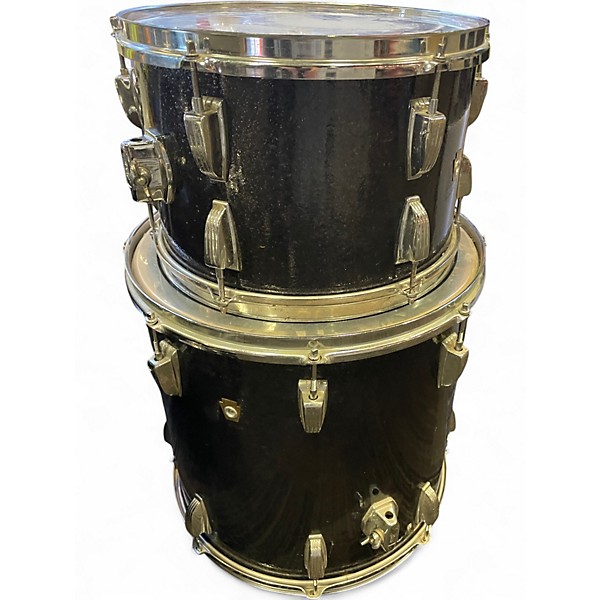 Used Ludwig 3 Piece drum kit black sparkle Drum Kit