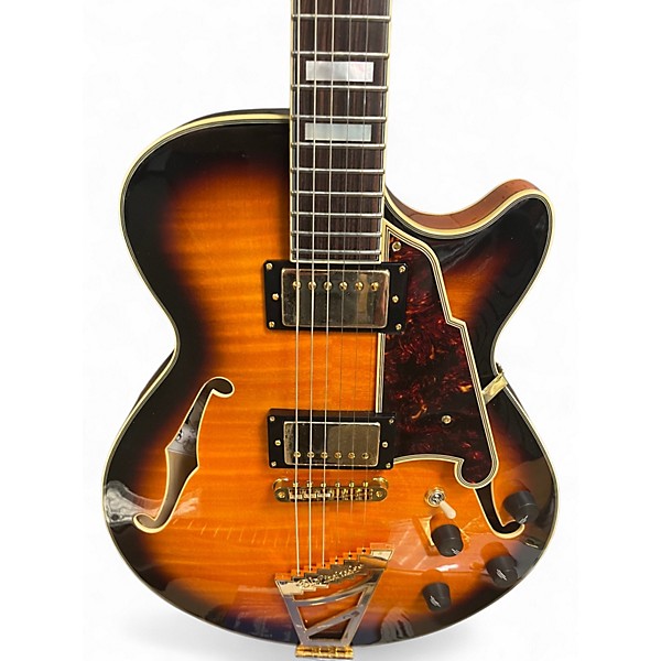 Used D'Angelico EX-SS Sunburst Hollow Body Electric Guitar