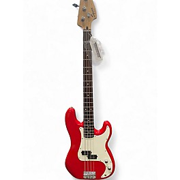 Used Squier Affinity Precision Bass red Electric Bass Guitar
