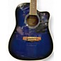 Used Ibanez PF15ECE-TBS Blue Burst Acoustic Electric Guitar