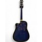 Used Ibanez PF15ECE-TBS Blue Burst Acoustic Electric Guitar