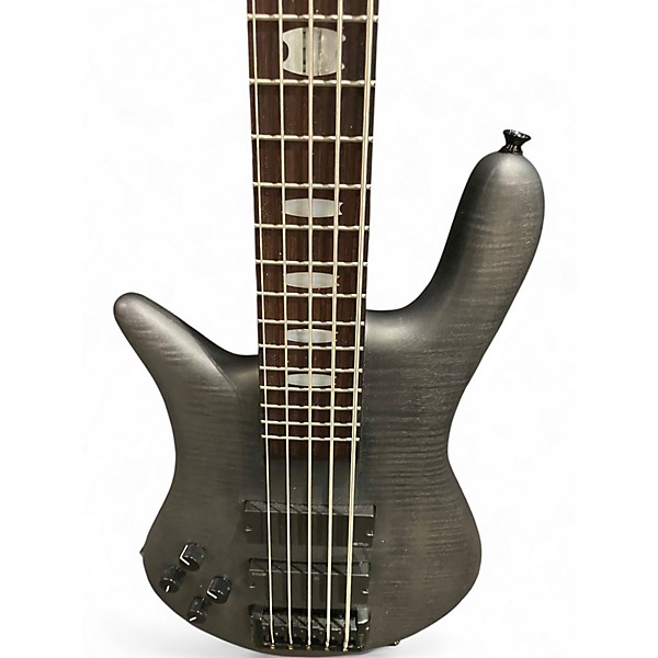 Used Spector Euro 5LX Left Handed Trans Black Stain Matte Electric Bass Guitar