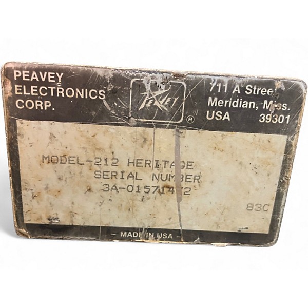 Used Peavey Heritage VTX Series 2x12 Tube Guitar Combo Amp