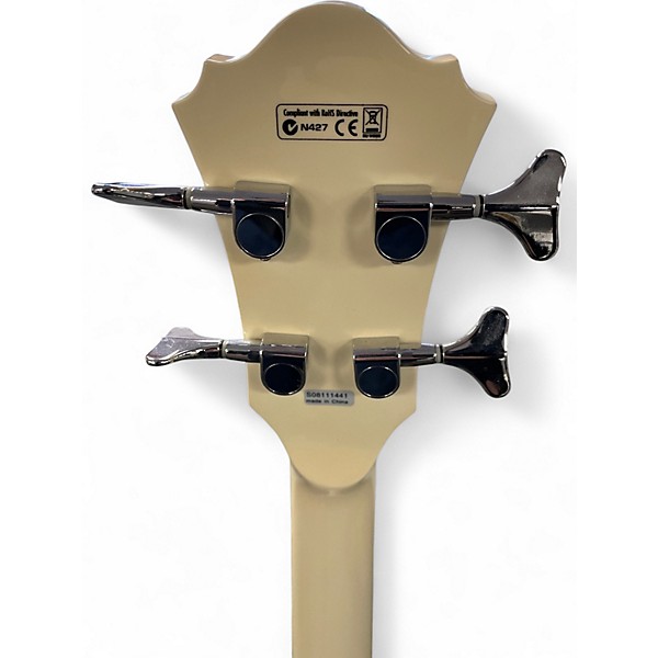 Vintage 2010s Ibanez ARTB100 Alpine White Electric Bass Guitar