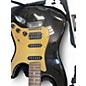 Used Fender American Deluxe Stratocaster Black and Gold Solid Body Electric Guitar thumbnail