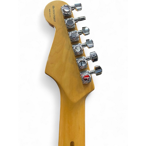 Used Fender American Deluxe Stratocaster Black and Gold Solid Body Electric Guitar