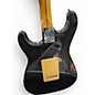 Used Fender American Deluxe Stratocaster Black and Gold Solid Body Electric Guitar