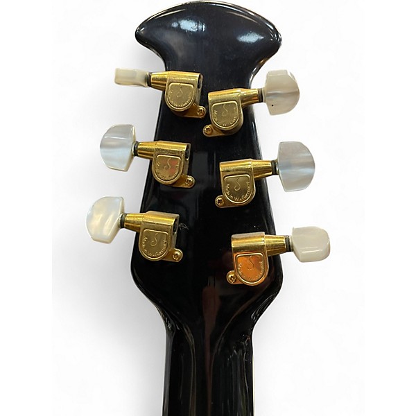 Used Ovation CUSTOM LEGEND Metallic Silver Acoustic Electric Guitar