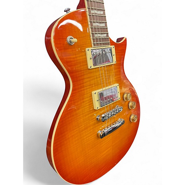 Used ESP LTD EC256FM Trans Orange Solid Body Electric Guitar