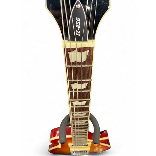 Used ESP LTD EC256FM Trans Orange Solid Body Electric Guitar