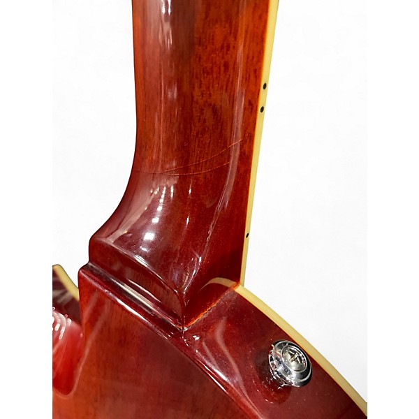 Used ESP LTD EC256FM Trans Orange Solid Body Electric Guitar