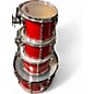 Used Pearl 4 Piece Export Candy Apple Red Drum Kit