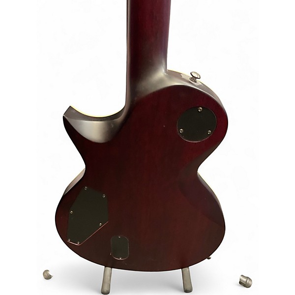 Used ESP LTD EC401QM Trans Red Solid Body Electric Guitar