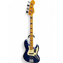 Used Fender American Ultra II Jazz Bass Cobra Blue Electric Bass Guitar