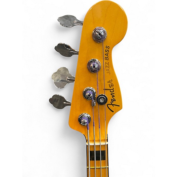 Used Fender American Ultra II Jazz Bass Cobra Blue Electric Bass Guitar